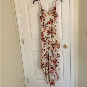 High-Low Spring/Summer Floral Dress